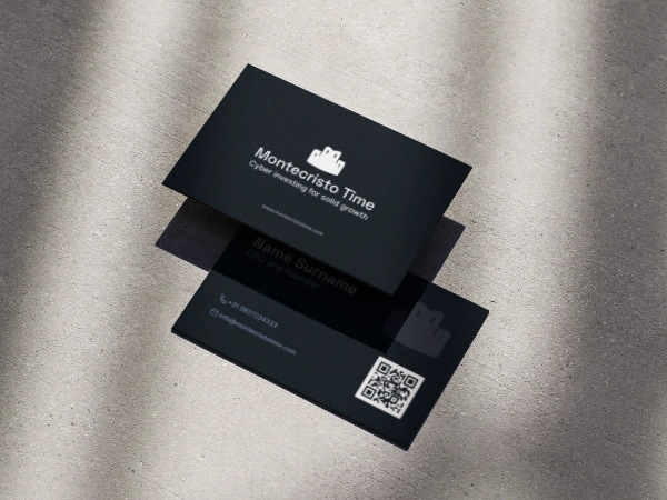 Mockup biglietti da visita Montecristo Time